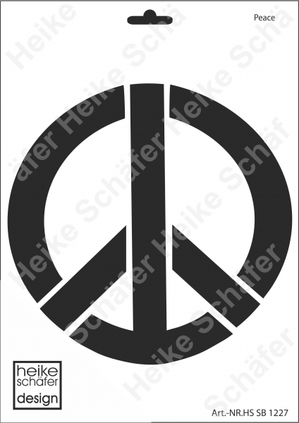 Schablone-Stencil A4 078-1227 Peace